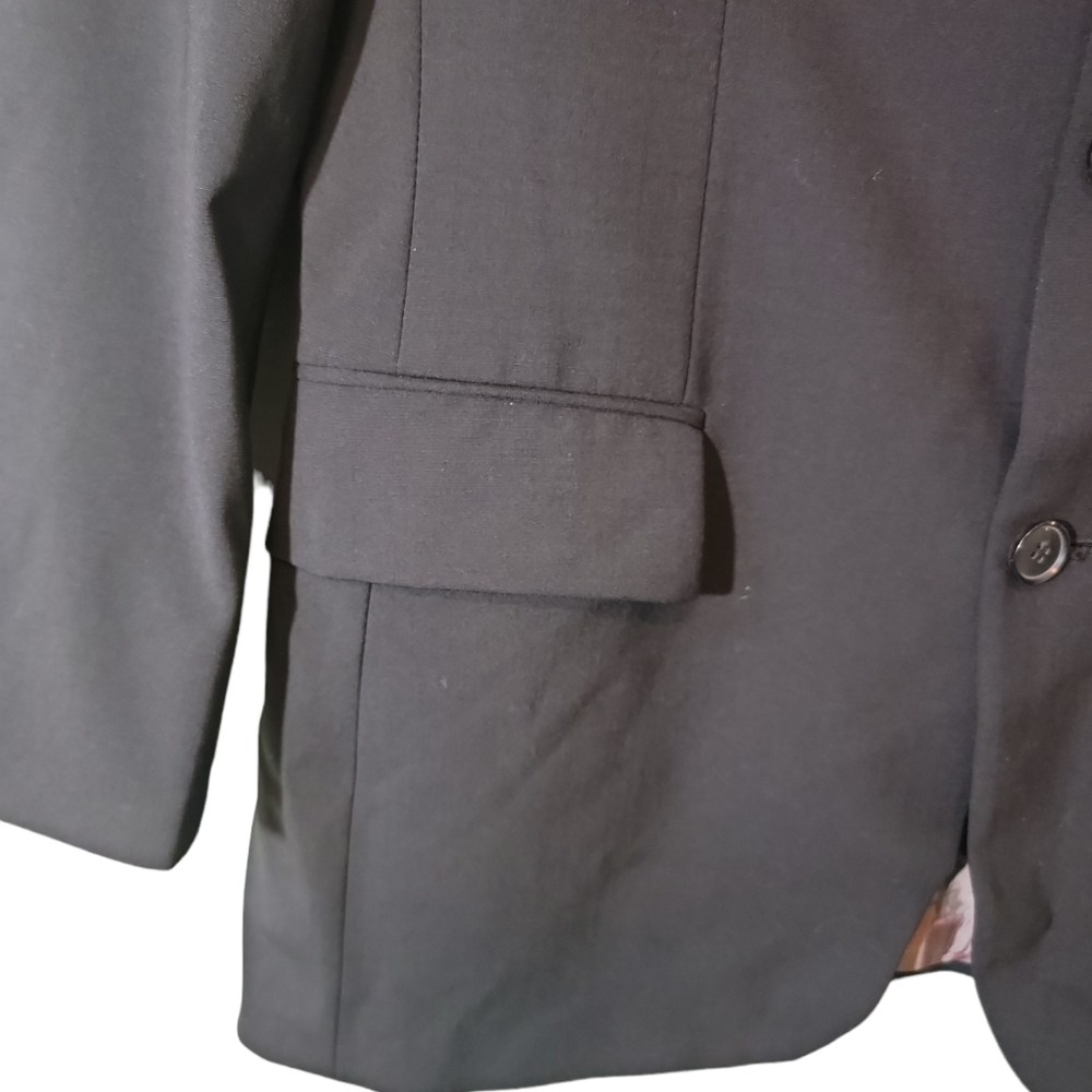 Hugo Boss Jacket Mens 36/S Black Wool Officewear Party Suit Coat - Picture 7 of 9